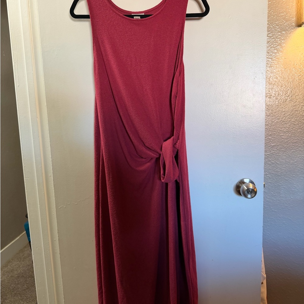 Ava & Viv Sleeveless Maxi Dress in Rich Red